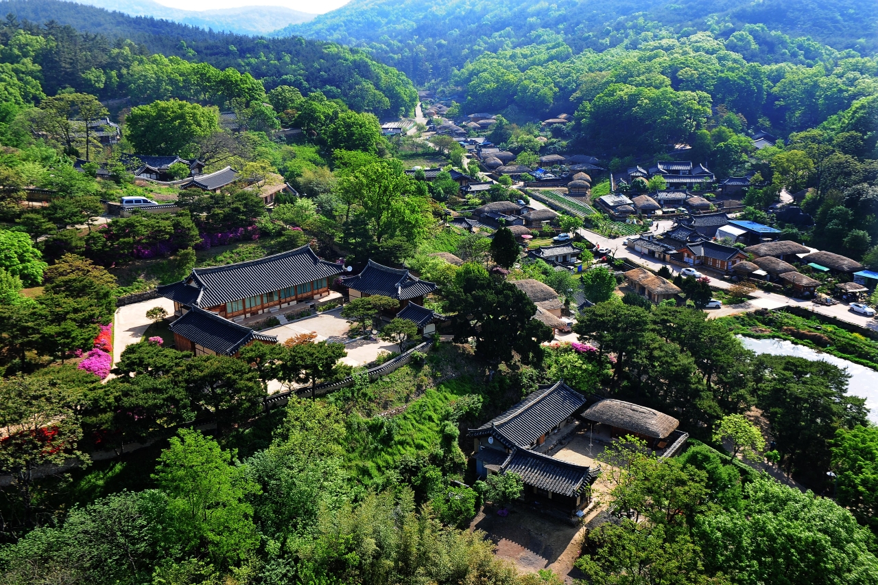 경주 양동마을 전경