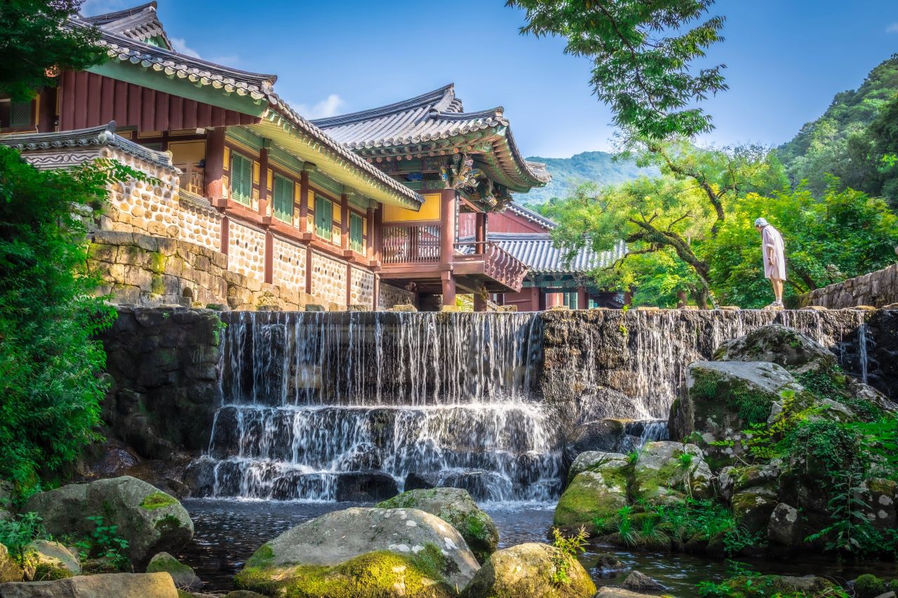 송광사의 여름 풍경