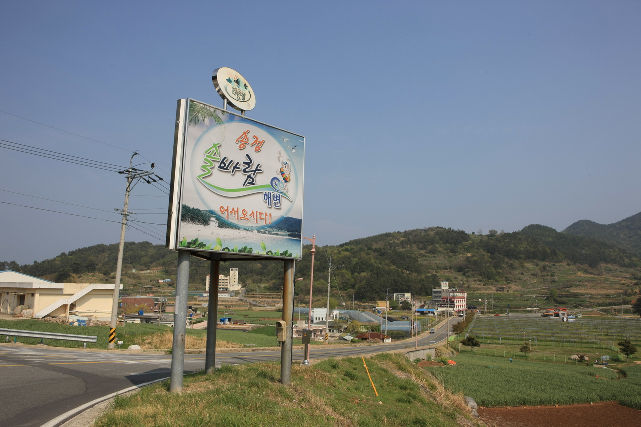 남해군 송정솔바람해변
