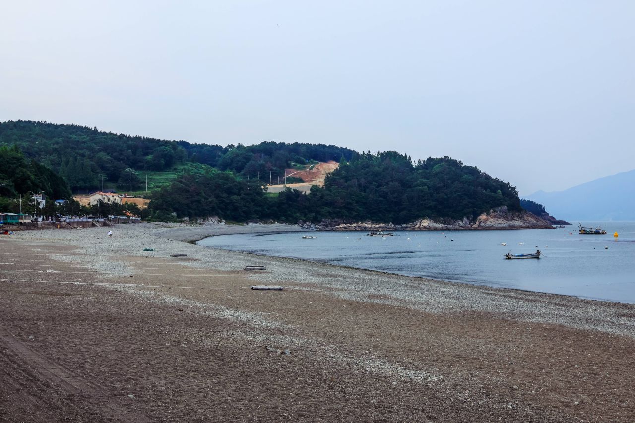 만성리 검은모래해변