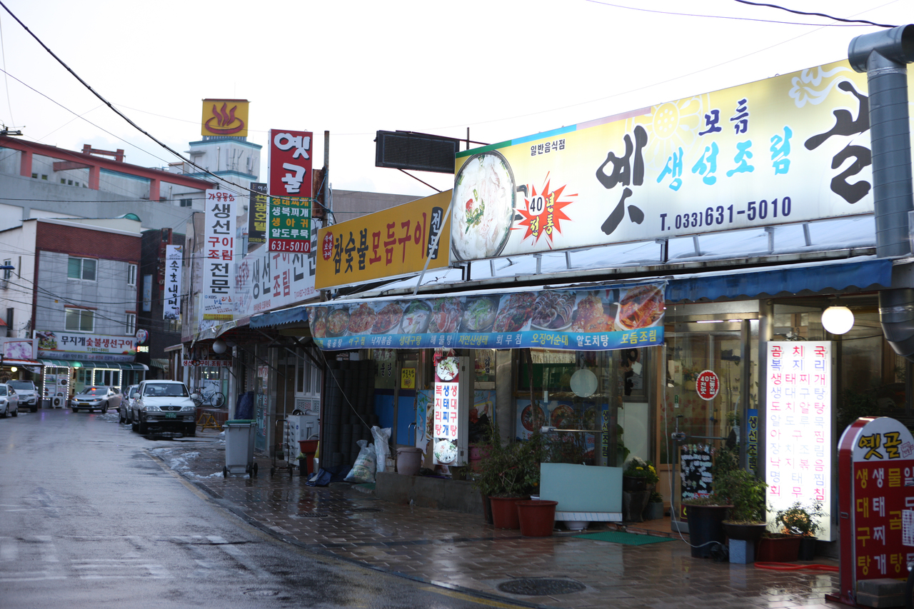 속초 생선구이거리