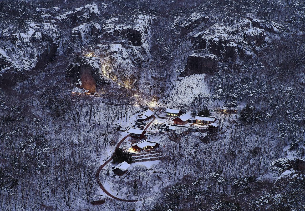 도솔암의 겨울