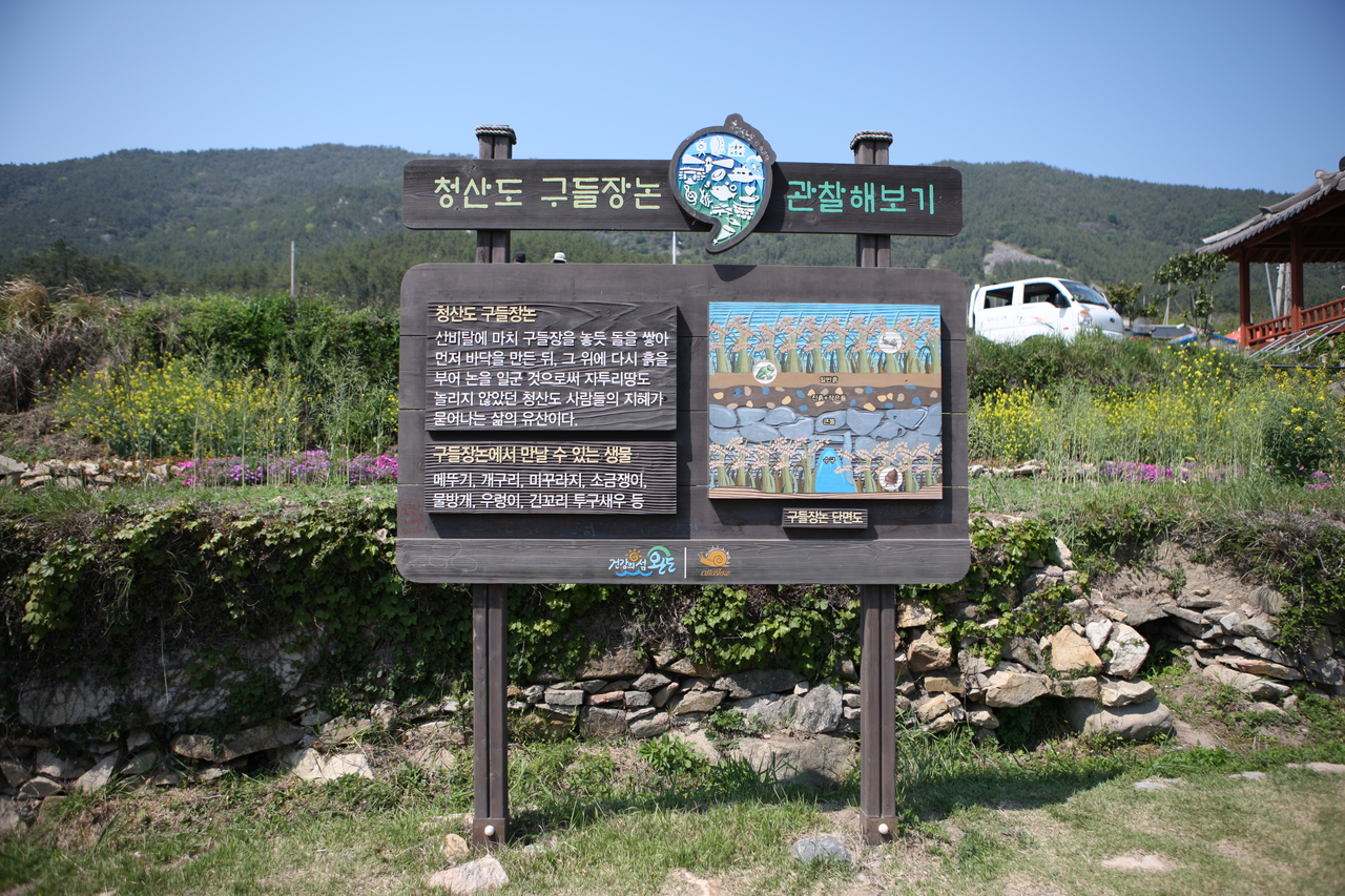 청산도 구들장논 체험장