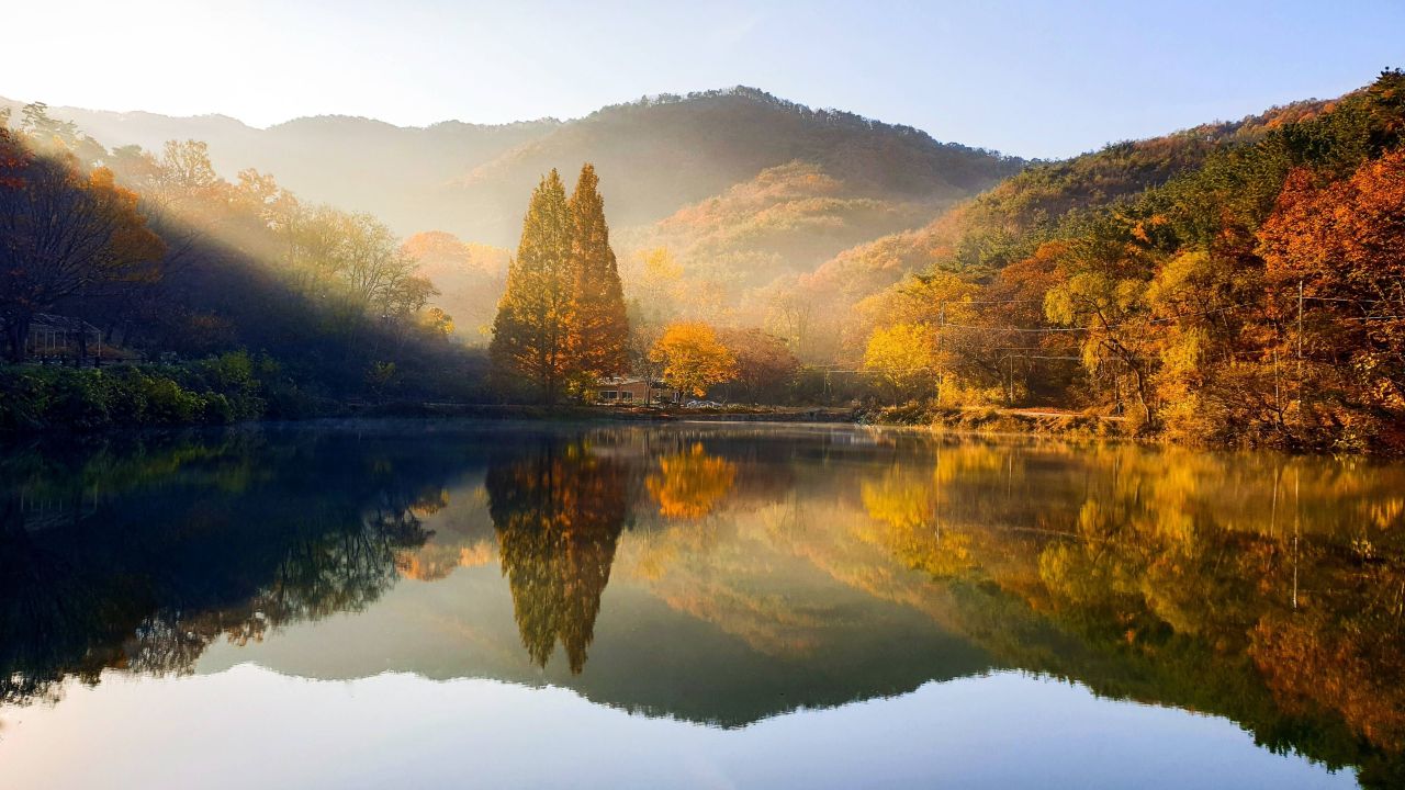 불장골 송곡지의 가을 빛