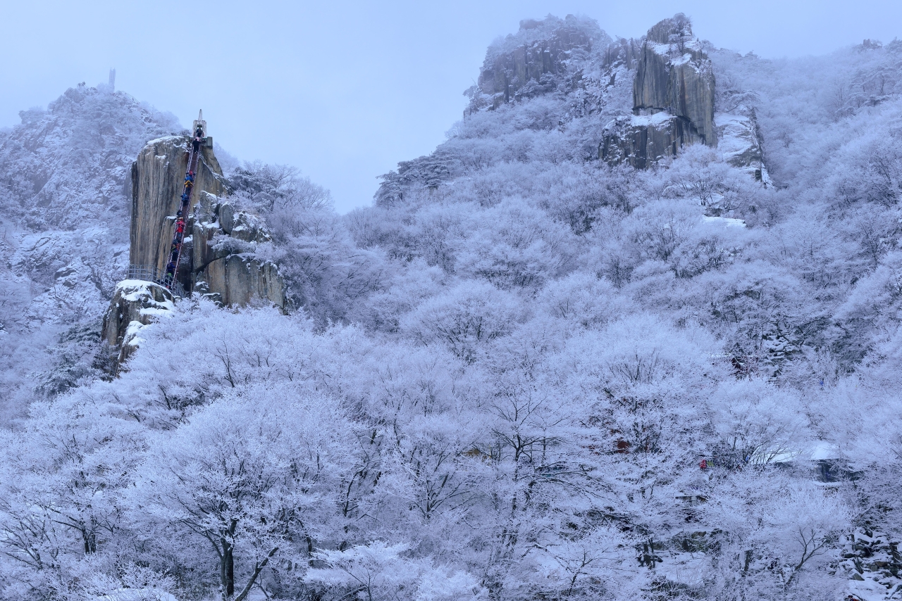 대둔산 설경